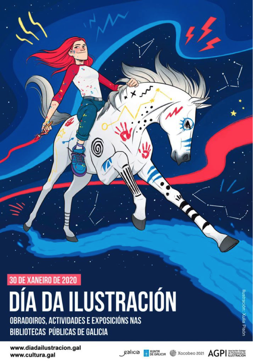 Cartel Día da Ilustración 2020