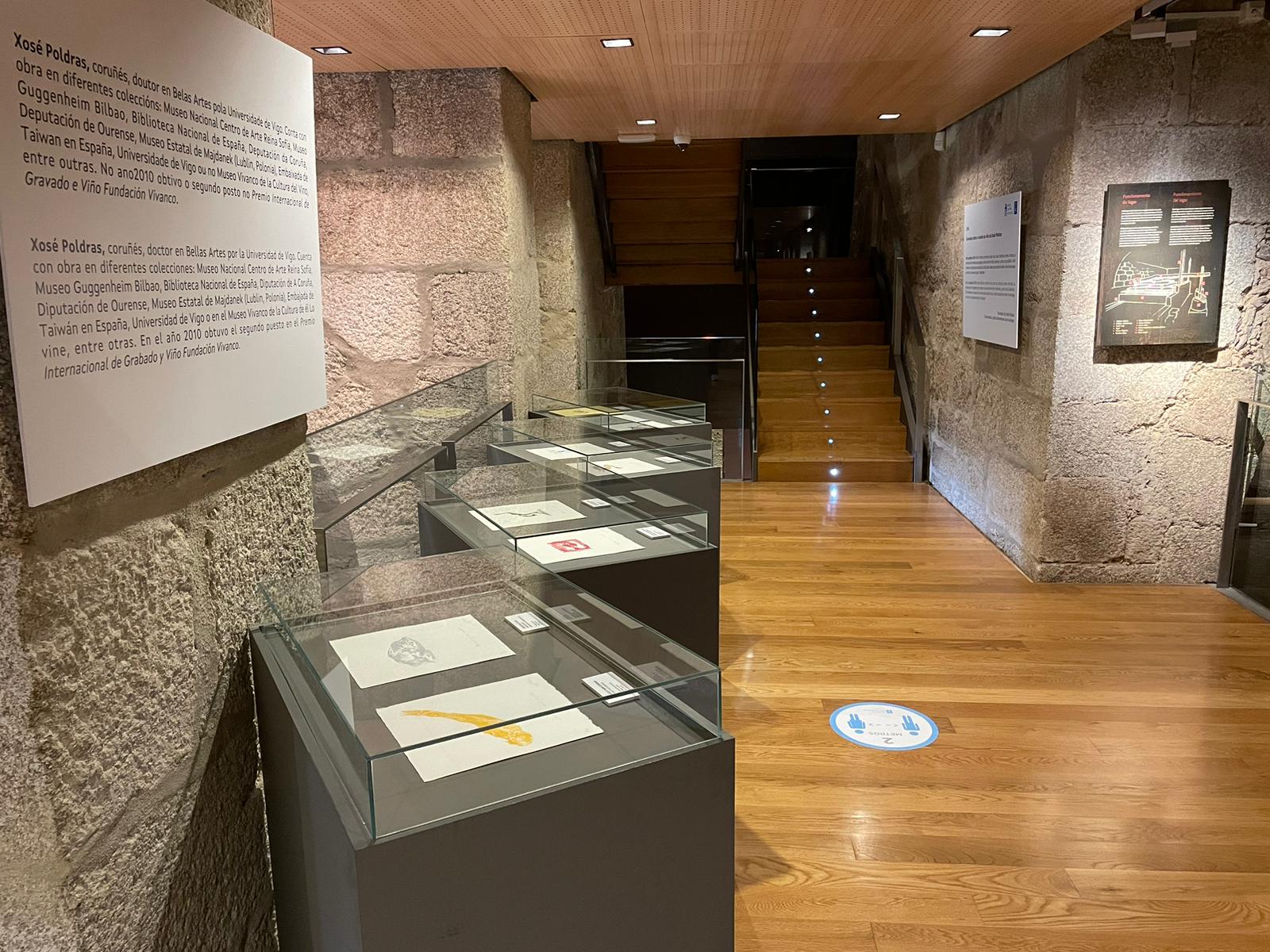 Gravados para unha perspectiva artística do cultivo do viño. No Museo do Viño de Galicia