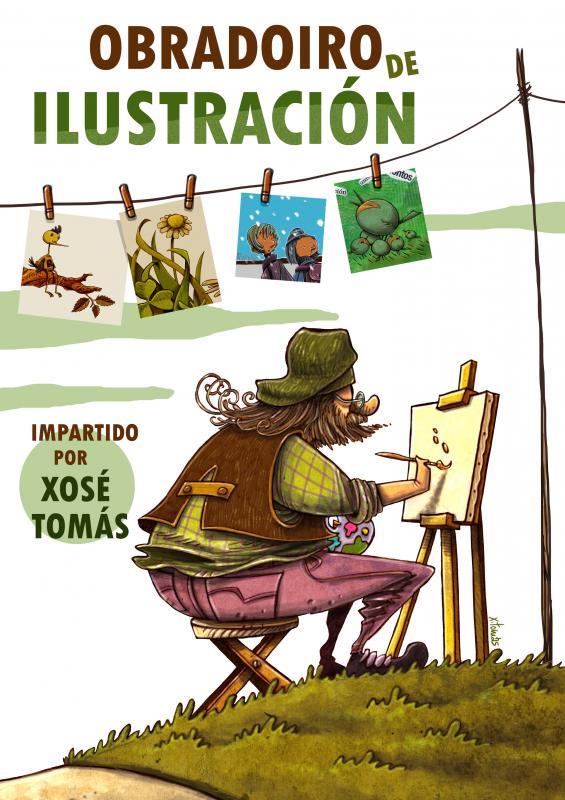 Obradoiro de ilustración, con Xosé Tomás