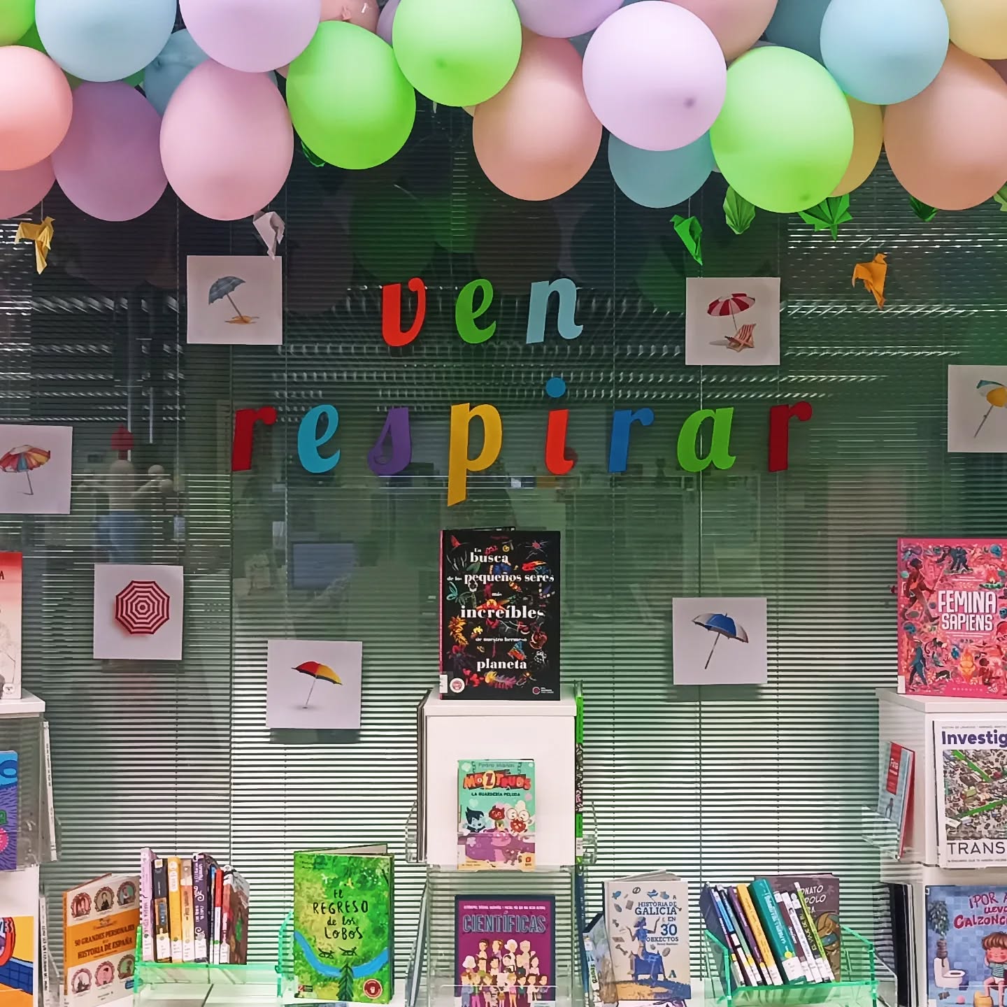 Muestra bibliográfica en la Sala Infantil Ven respirar