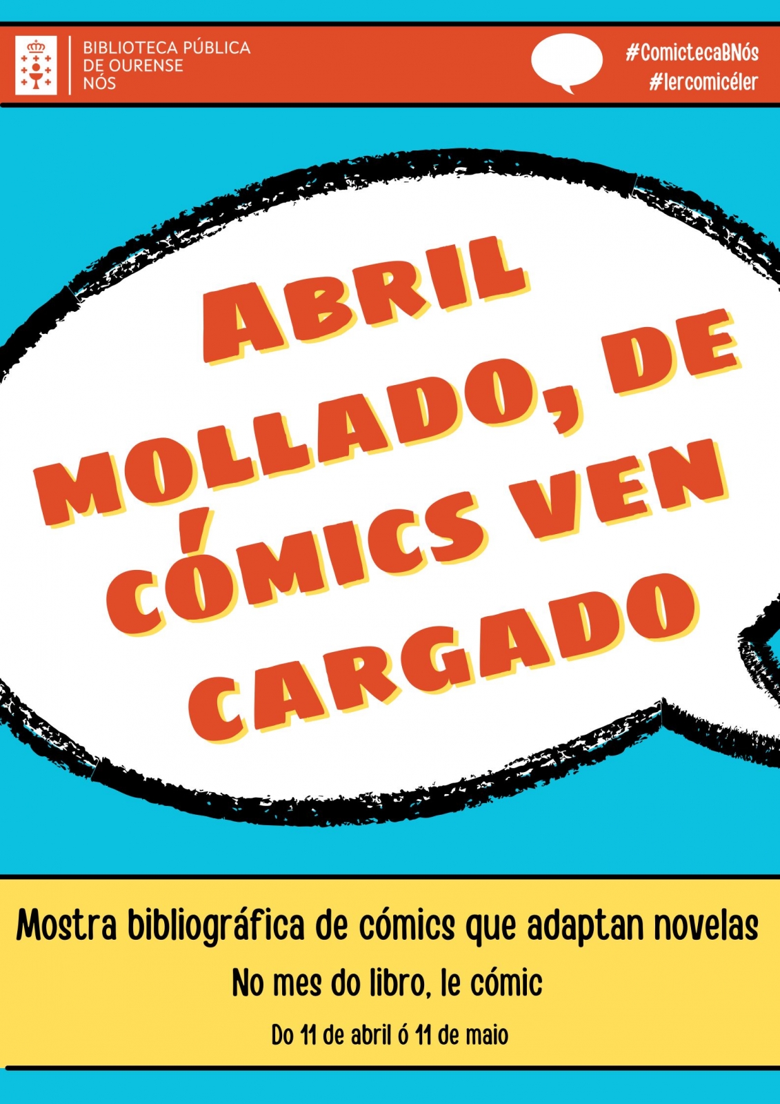 Cartel de Abril mojado, de cómics viene cargado
