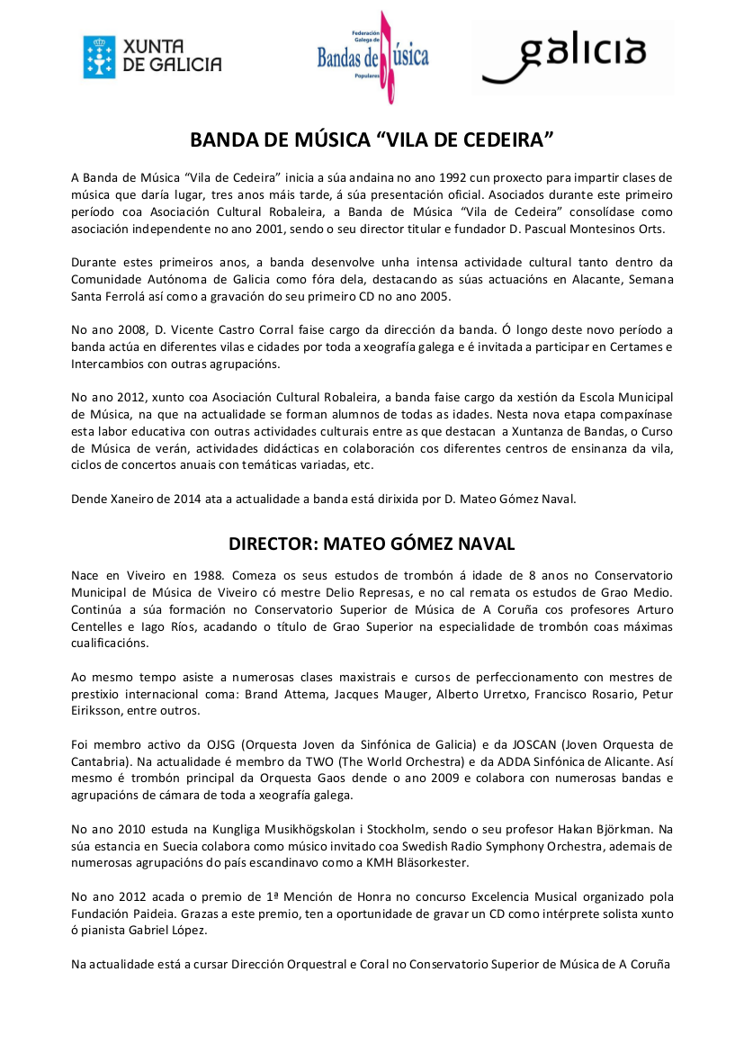 CV Banda de Música Vila de Cedeira