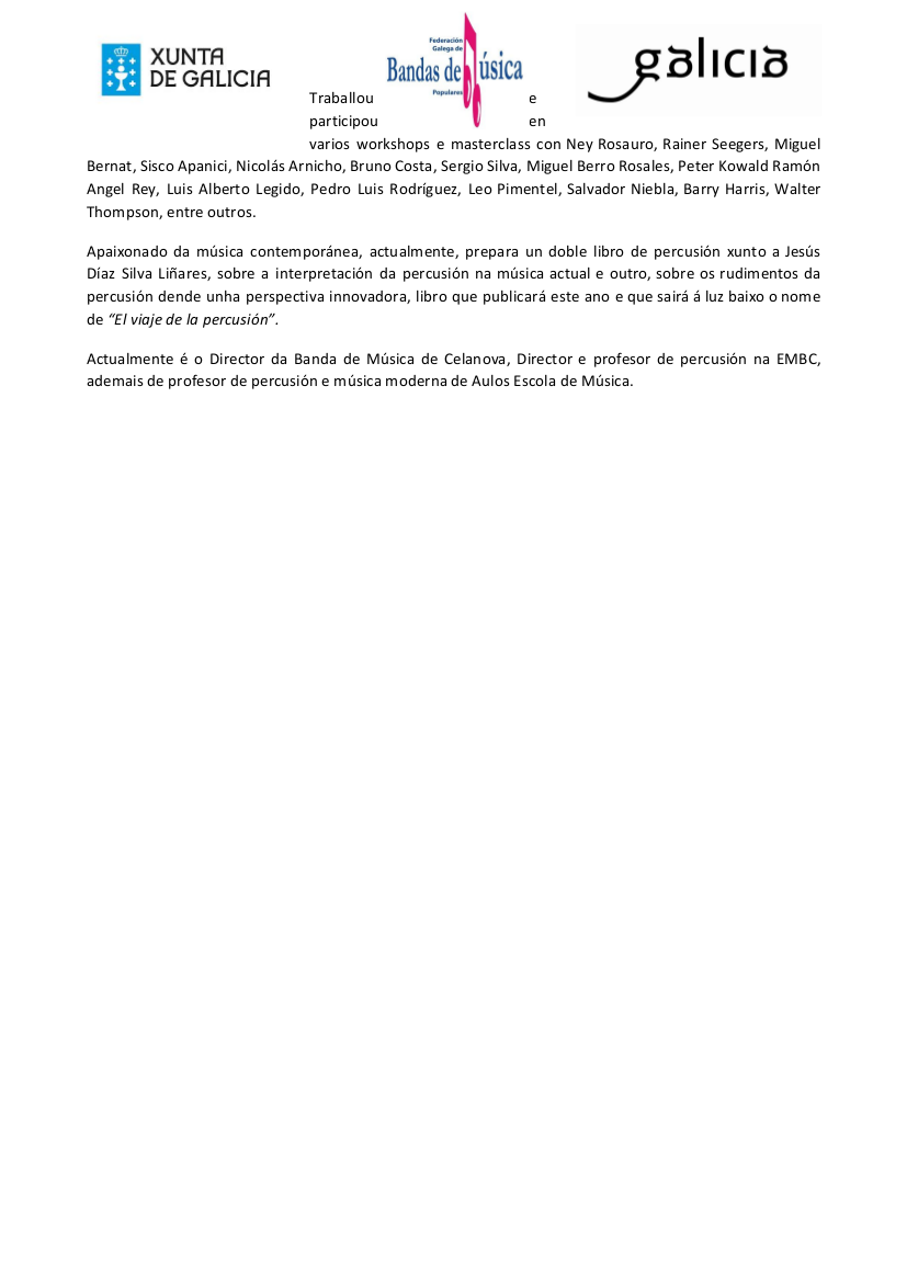 Currículo Celanova
