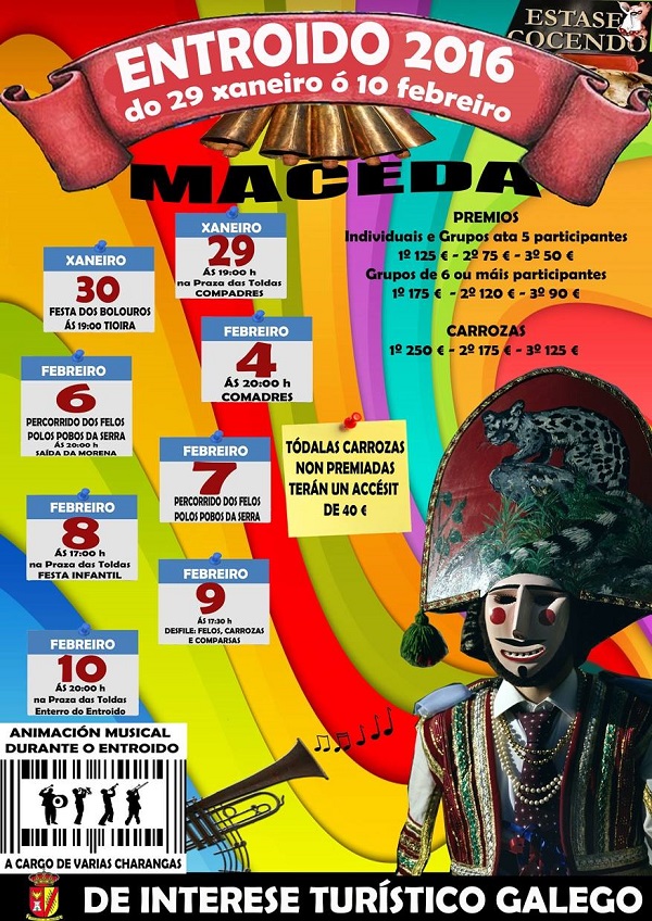 Cartel del Carnaval de Maceda 2016