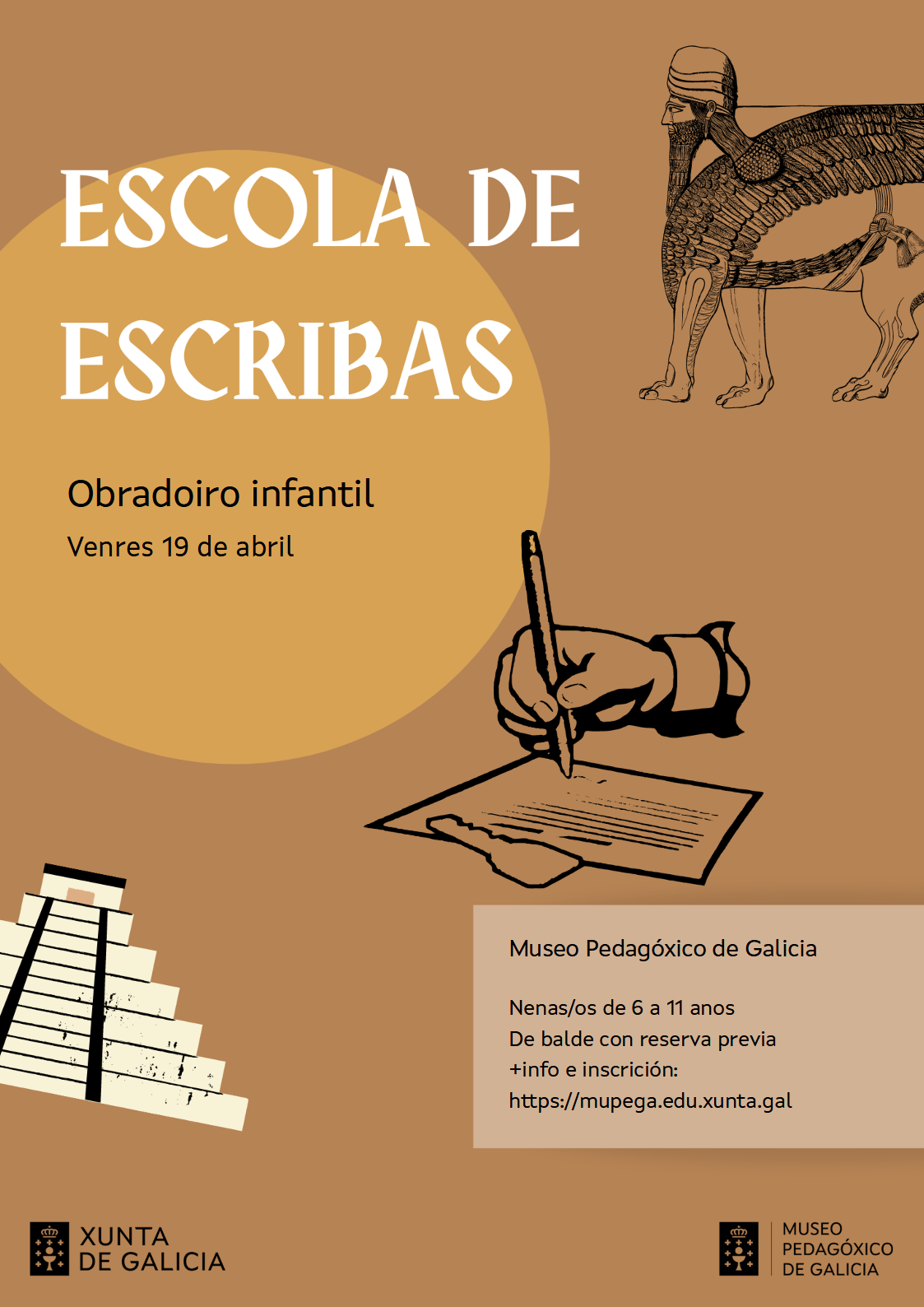 escuela de escribas mesopotamia- cartel