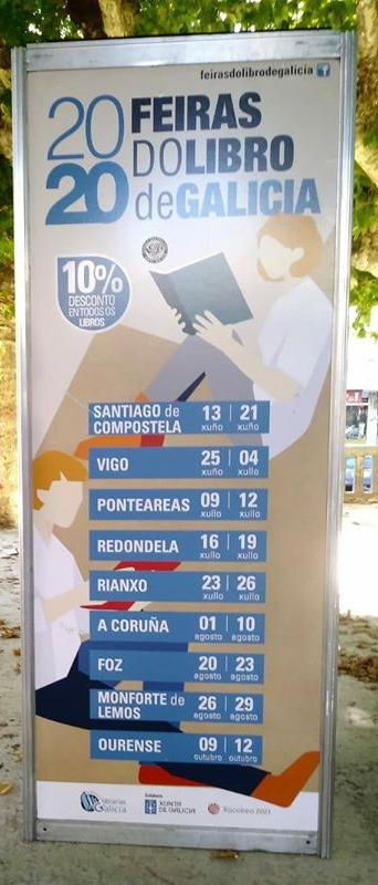 Calendario de Feiras do libro de Galicia