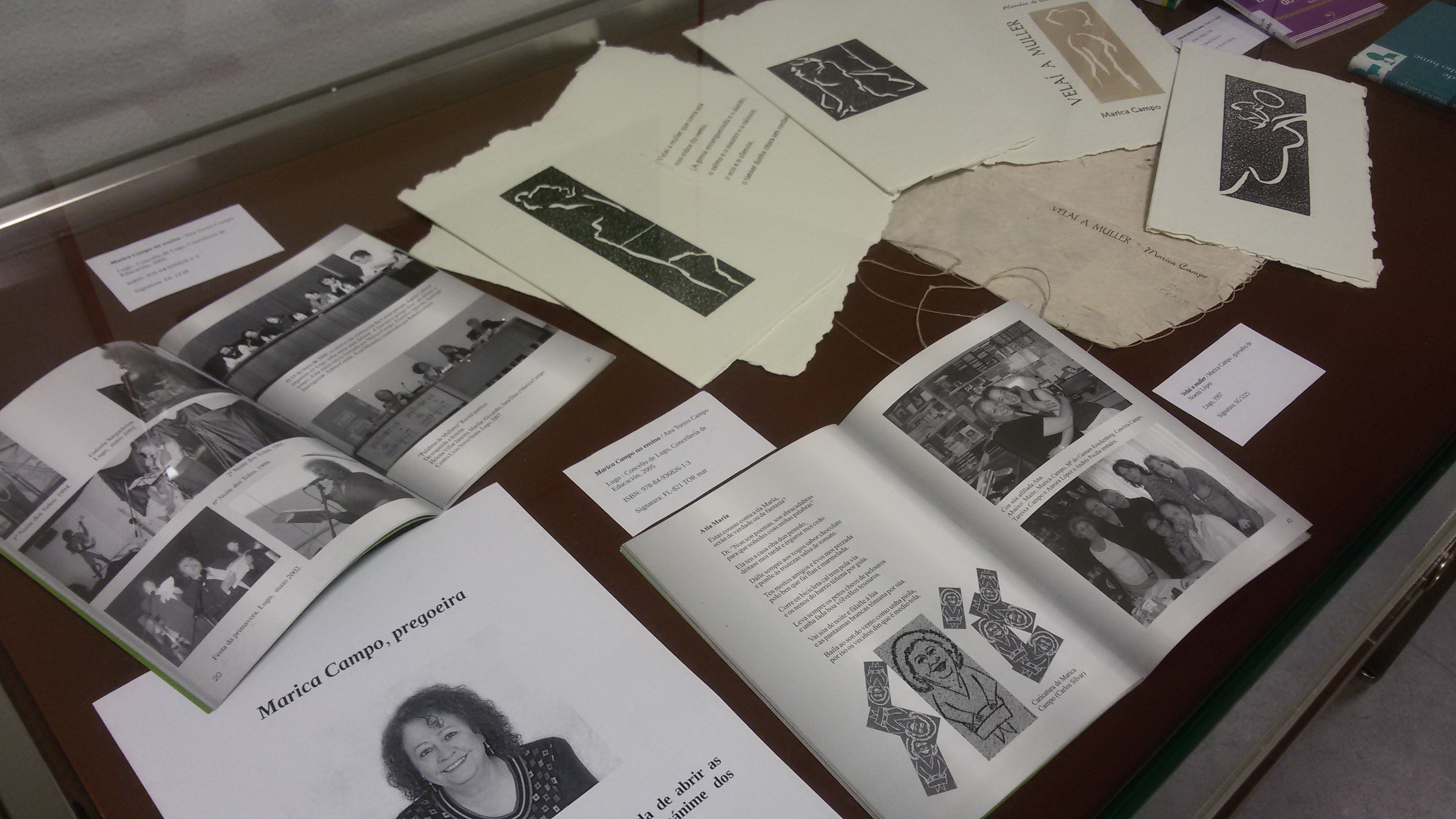 Exposición bibliográfica de Marica Campo