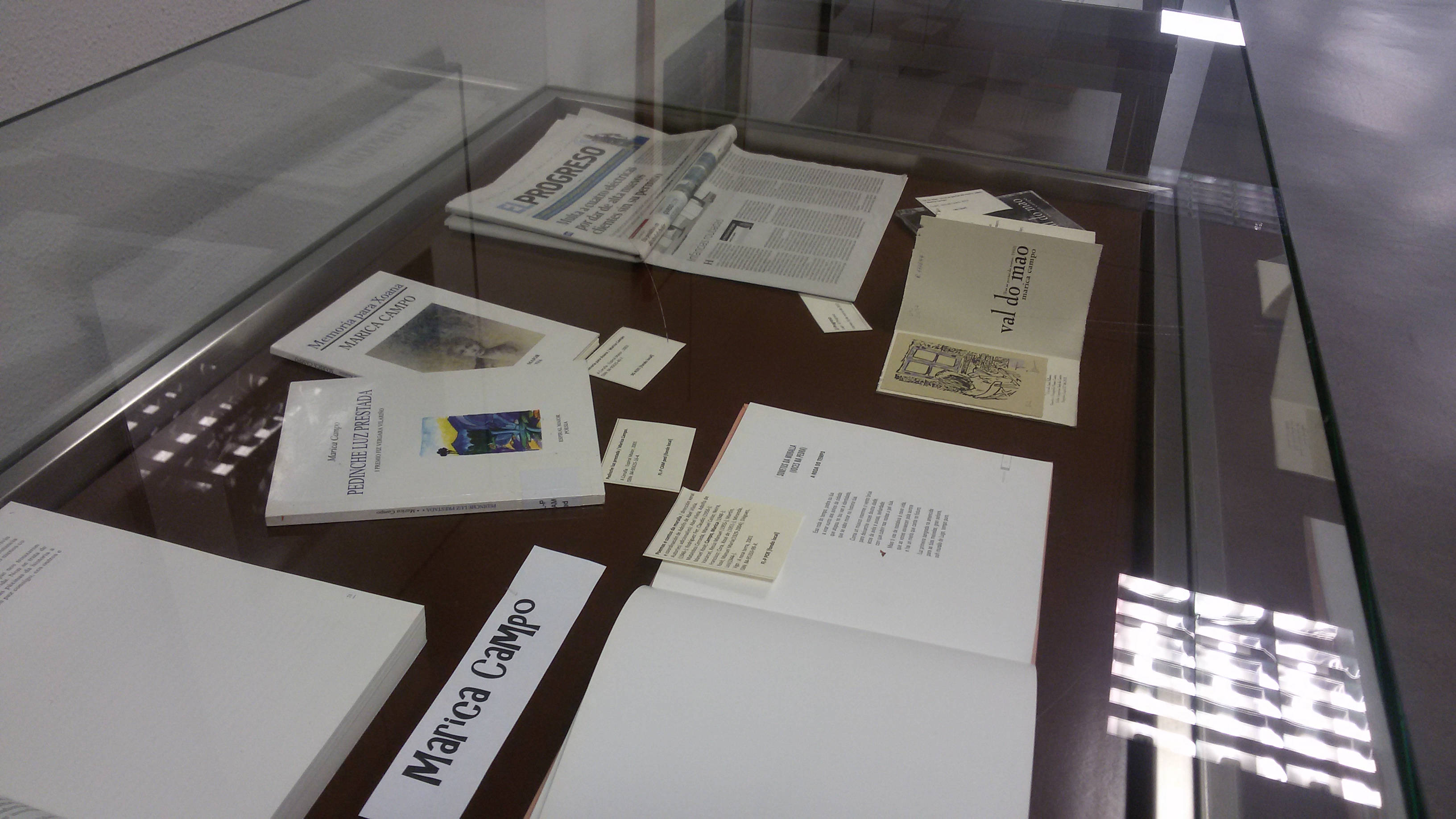 Exposición bibliográfica de Marica Campo