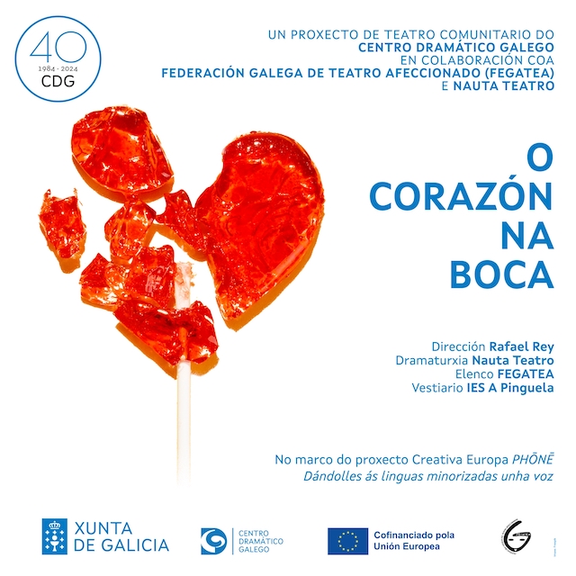 Cartel 'O Corazón na boca'