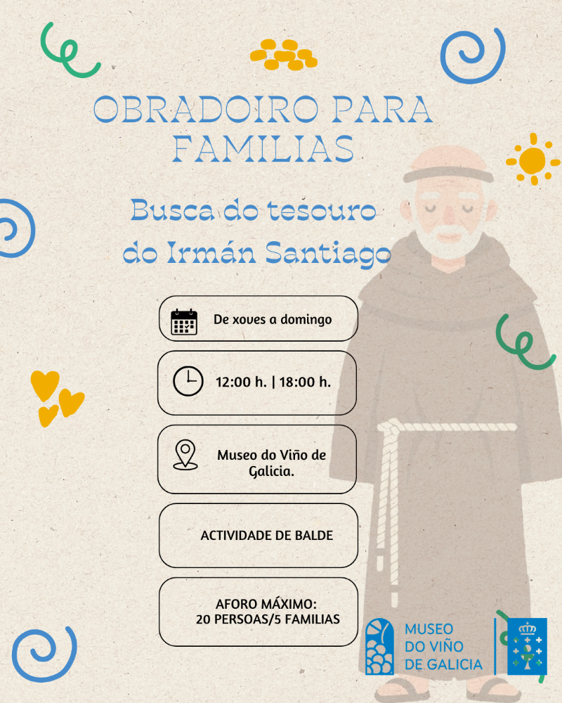Obradoiro para familias en Semana Santa en el Museo del Vino de Galicia