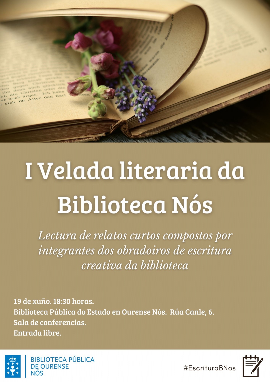 I velada literaria da Biblioteca Nós