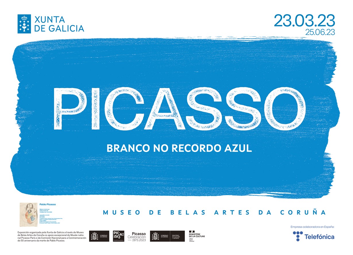 Picasso blanco en el recuerdo azul