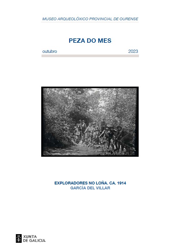 Portada de la publicación de la Pieza del Mes de octubre del Museo Arqueológico de Ourense