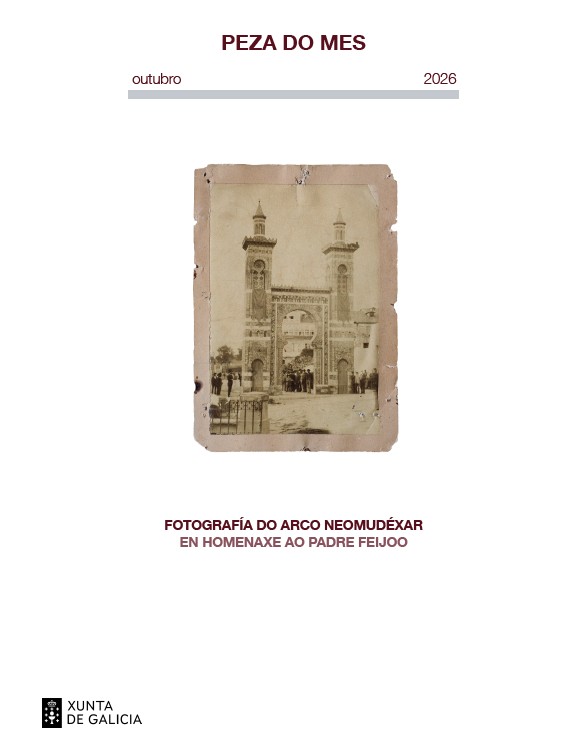 Portada da publicación da Peza do Mes de outubro do Museo Arqueolóxico de Ourense. 