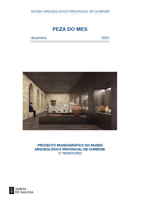 Portada da publicación da Peza do Mes de decembro do Museo Arqueolóxico de Ourense