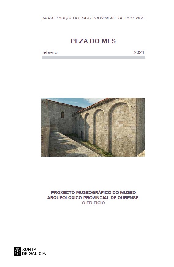Portada da publicación da Peza do Mes de febreiro do Museo Arqueolóxico de Ourense