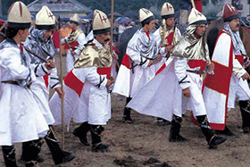 Escenificación de la batalla