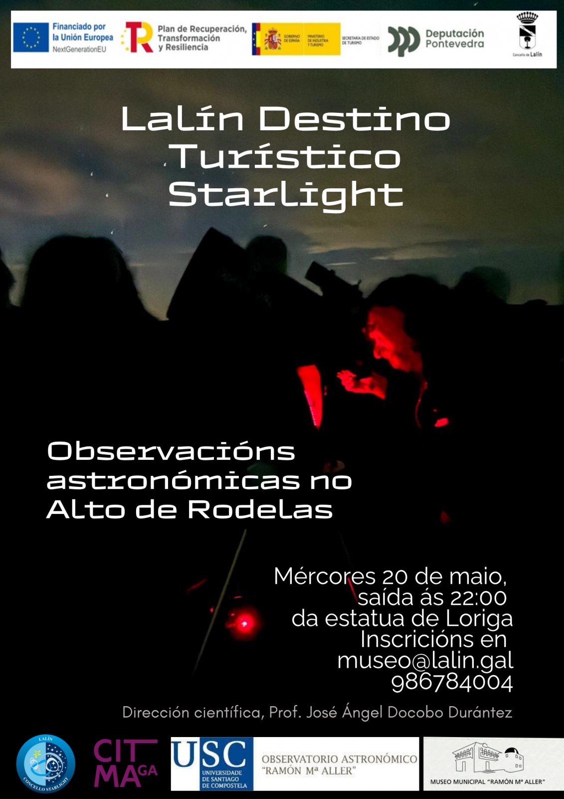 Observaciones astronómicas en el alto de Rodelas