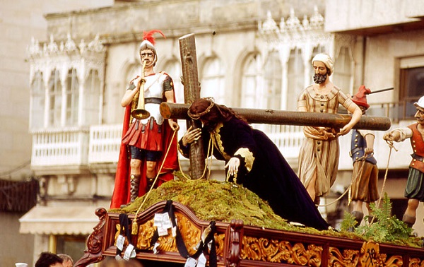 Paso de las caídas del Nazareno de Cangas