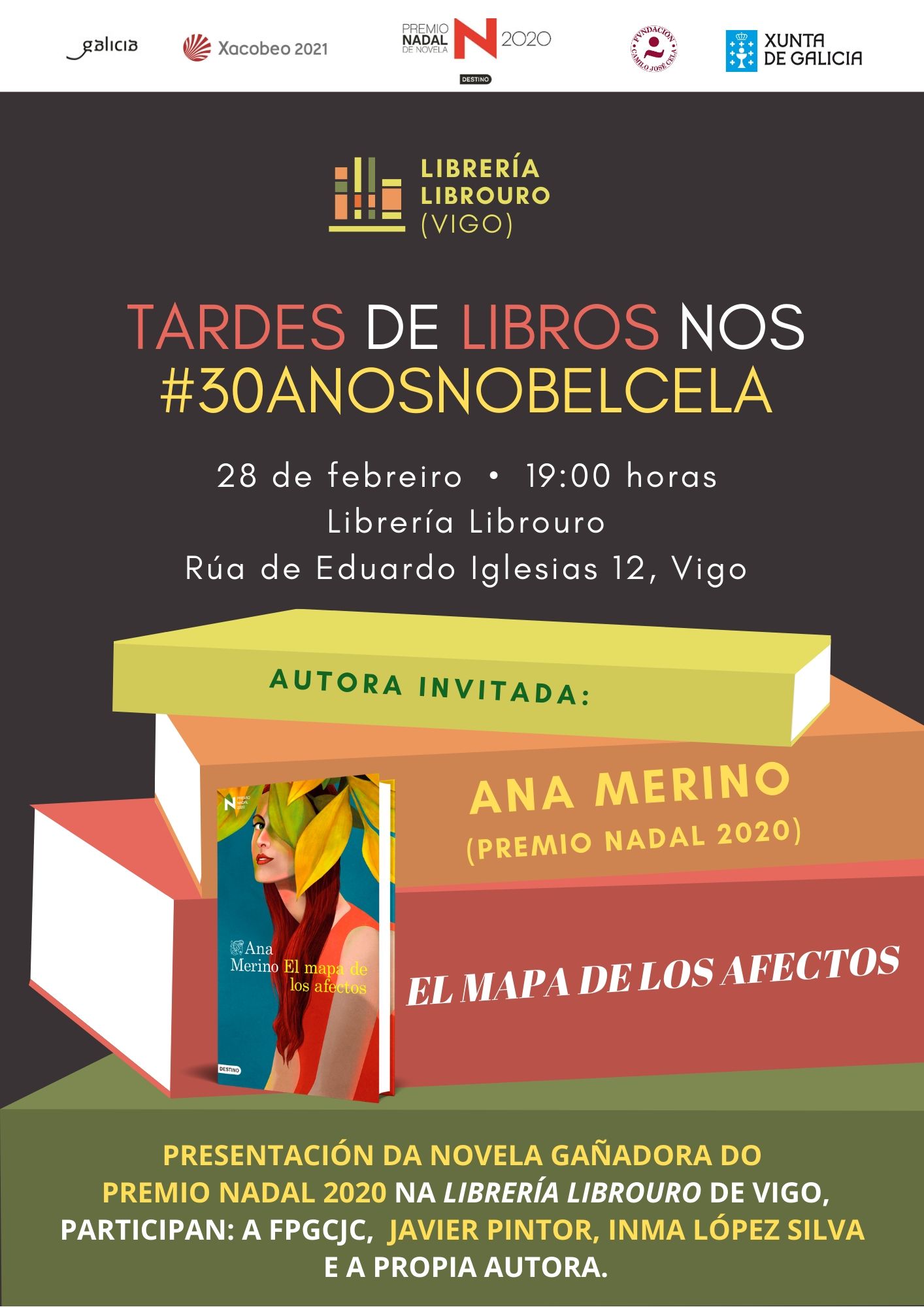 TARDES DE LIBROS III NOS #30ANOSNOBELCELA