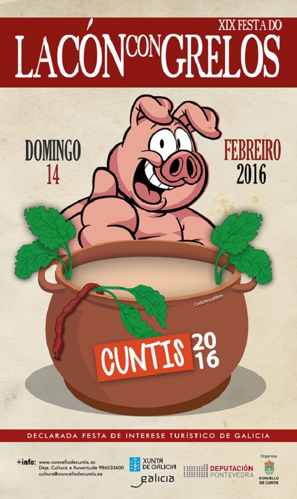Cartel Fiesta del Lacón 2016