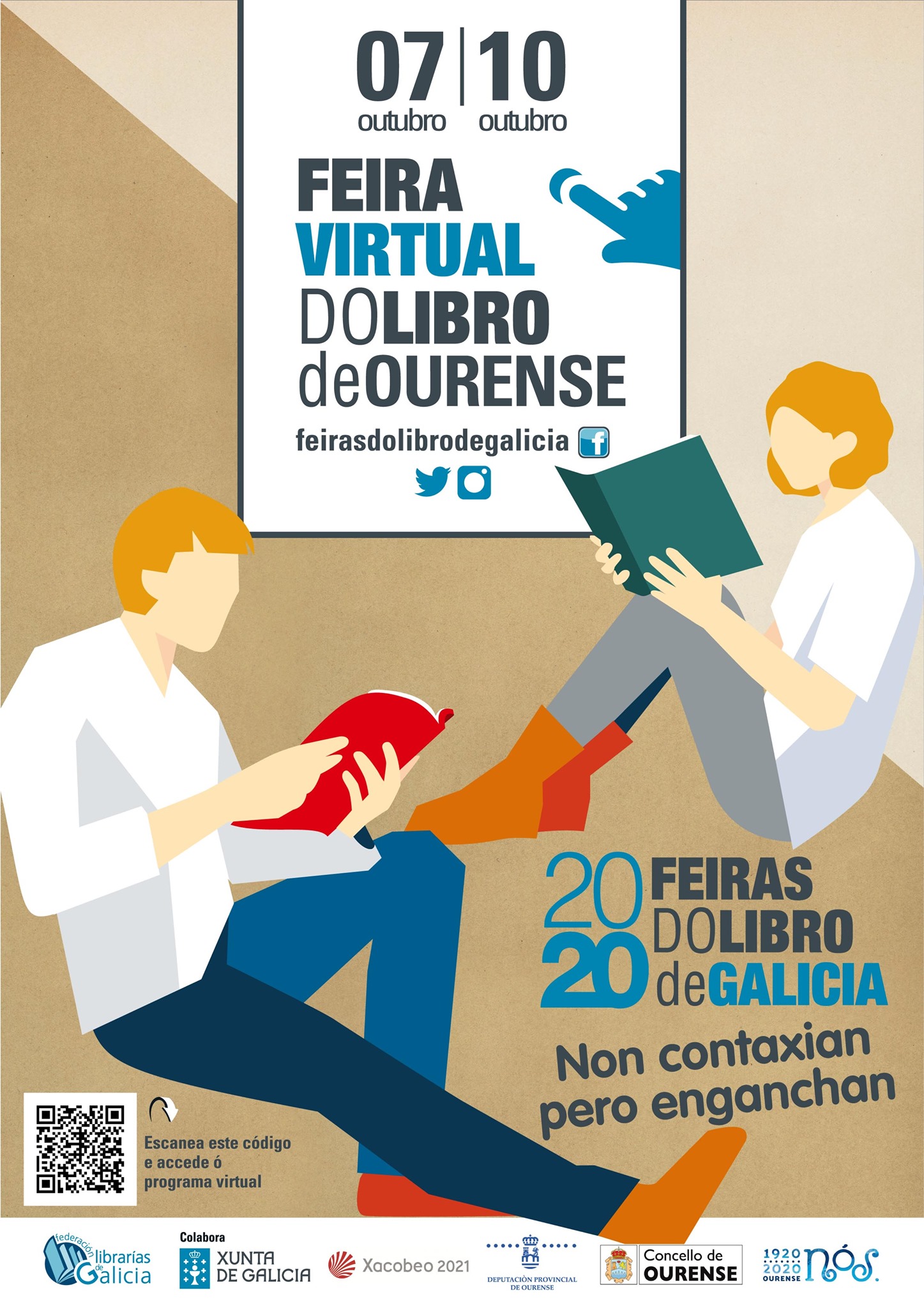 Feira Virtual do Libro de Ourense, 7 a 10 de outubro de 2020