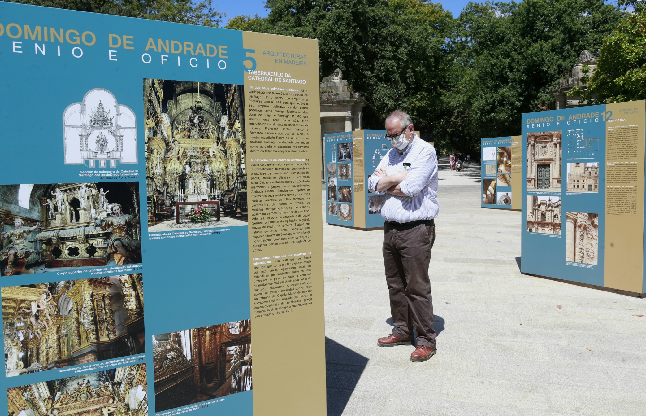 A Xunta impulsa a figura do arquitecto Domingo de Andrade cunha mostra itinerante que arranca na Alameda de Santiago