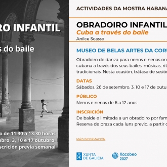 Obradoiro de danza para nenas e nenos no Museo de Belas Artes da Coruña Obradoiro de danza para nenas e nenos no Museo de Belas Artes da Coruña