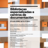 Bibliotecas especializadas e Centros de documentación Bibliotecas especializadas e Centros de documentación