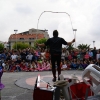 Un momento de la actuación de Peter Punk en Cangas durante la Mostra Internacional de Teatro Cómico e Festivo, certamen subvencionado por la Agadic en 2014 Un momento de la actuación de Peter Punk en Cangas durante la Mostra Internacional de Teatro Cómico e Festivo, certamen subvencionado por la Agadic en 2014