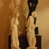 Figuras do escultor Alfonso Rivero de Aguilar