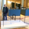 Martín Chirino na súa visita ao Gaiás Martín Chirino na súa visita ao Gaiás