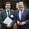 Román Rodríguez no Consello de Ministros da Unión Europea Román Rodríguez no Consello de Ministros da Unión Europea