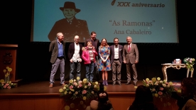 Ana Cabaleiro recolle na Estrada o XXX Premio de Novela Manuel García Barros