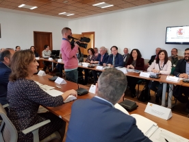 A conselleira de Medio Ambiente, no Consello da Rede de Parques Nacionais
