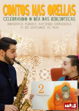 Contos nas orellas, unha das actividades para conmemorar o Día das Bibliotecas