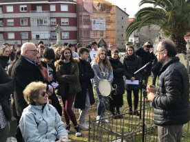 Anxo M. Lorenzo participa na ofrenda floral para conmemorar o 40 aniversario do falecemento de Eduardo Blanco Amor