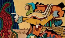 Imagen de la exposición 'Diario dun soño encontrado' de Eugenio Granell Imagen de la exposición 'Diario dun soño encontrado' de Eugenio Granell