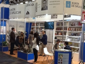 Expositor de Galicia na Feira do Libro de Guadalaxara