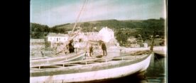Fotograma de ‘Pontevedra, cuna de Colón’, primeira película polícroma española Fotograma de ‘Pontevedra, cuna de Colón’, primeira película polícroma española