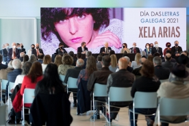  titular del Gobierno gallego, Alberto Núñez Feijóo, presidió este mediodía a la sesión plenaria extraordinaria y pública de la Real Academia Galega