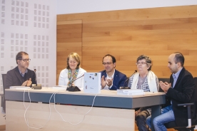 Anxo Lorenzo en la presentación de la obra