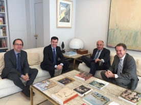 Román Rodríguez se reunió hoy con el secretario de esta institución, así como con el secretario de Estado de Cultura