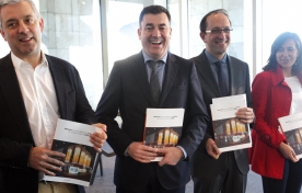 Román Rodríguez, na presentación da Memoria de actividades de cultura da Xunta de Galicia 2016
