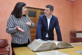 El delegado territorial de la Xunta en A Coruña, Ovidio Rodeiro, visitó el Arquivo do Reino de Galicia