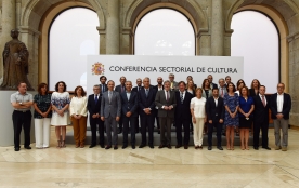 Anxo Lorenzo asistiu ao encontro, presidido polo ministro de Educación, Cultura e Deporte, Íñigo Méndez de Vigo