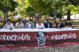 O director da Agadic, Jacobo Sutil, participou na presentación que tivo lugar no parque Dona Concha da localidade arousá