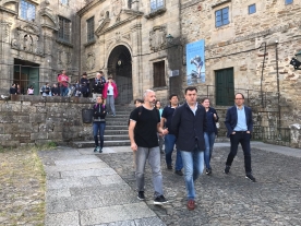 El conselleiro de Cultura, Educación y Ordenación Universitaria, Román Rodríguez, participó hoy en la andadura de la sesión Dos siglos del rostro de Galicia, que el ciclo Monumenta