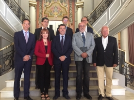 El conselleiro de Cultura, Educación y Ordenación Universitaria, Román Rodríguez González, participó esta mañana en el Teatro AFundación en la rueda de prensa de la Programación Sinfónica y Lírica de Vigo 2017-2018