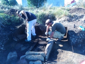 Comienzan las excavaciones en las cistas de Punta Riasón, en la Illa de Arousa